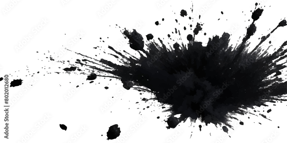 Paint stains black blotch background. Grunge Design Element. Brush Strokes. Vector illustration Paint stains black blotch background. Grunge Design Element. Brush Strokes. Vector illustration