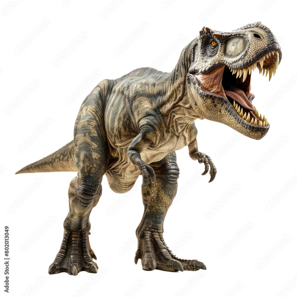 Fototapeta premium Photo of dinosaur isolated on transparent background
