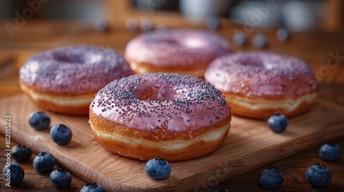 Donuts with delicious, fragrant, and sweet flavors are undoubtedly one of the most famous and popular sweets worldwide. photo