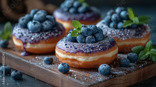 Donuts with delicious, fragrant, and sweet flavors are undoubtedly one of the most famous and popular sweets worldwide. photo