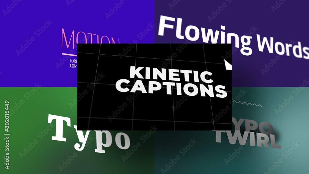 3D Vortex Text Dynamics | Animated Titles with Control Panels Stock ...