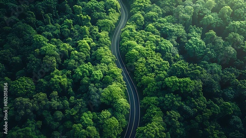 Aerial Perspective of Nature's Tapestry