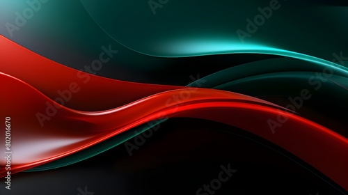  4K Minimal Artwork Simple Template Background, Red and Green Tones for High-Resolution Design, Hand Edited Generative AI