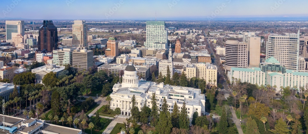 Obraz premium California State Capitol building in downtown Sacramento, California, United States.