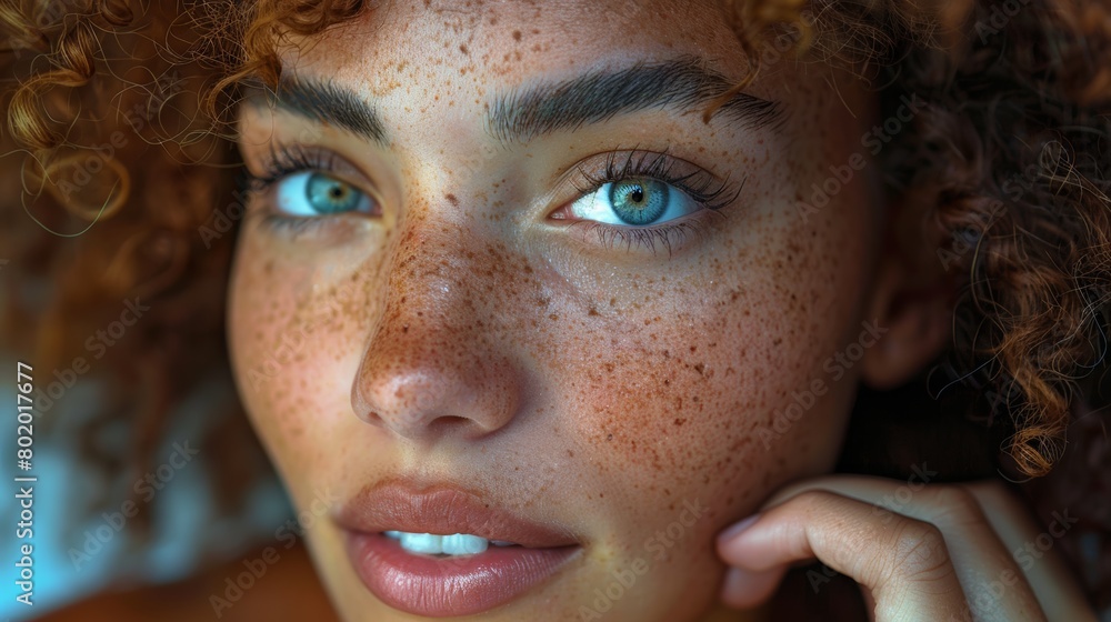 Close-up of a confident woman applying a brightening serum to her face, addressing hyperpigmentation for a more even complexion. Close-up of a confident woman applying a brightening serum to her face, addressing hyperpigmentation for a more even complexion.