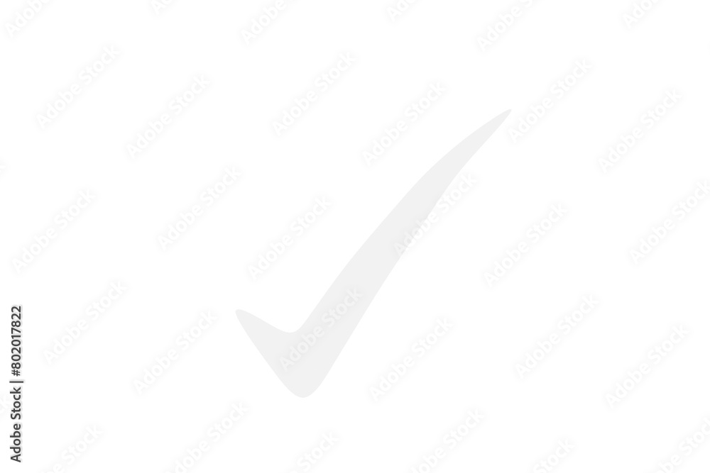 check mark, white, 3D check mark, white, 3D