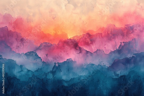 watercolor and pastel clouds background