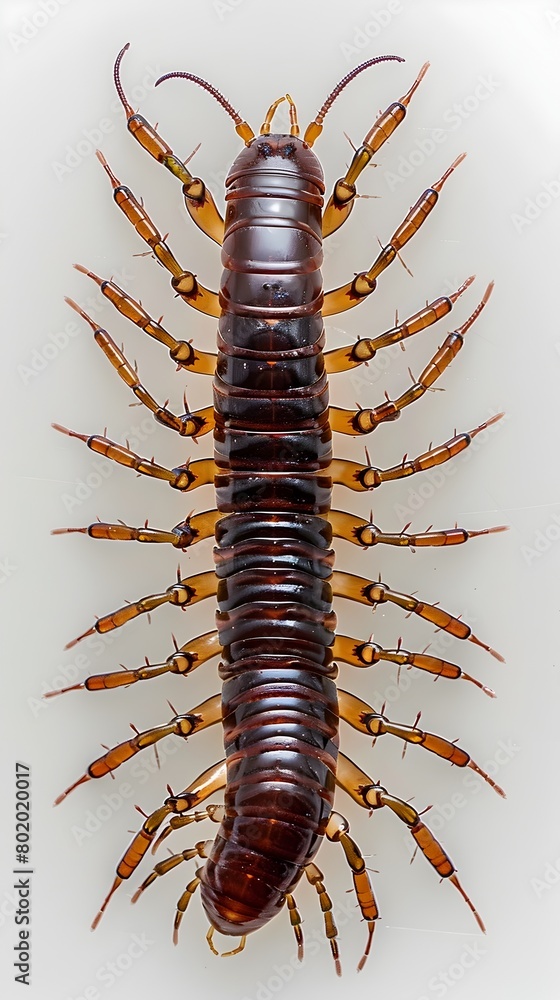 Fototapeta premium Conceptual of the Mysterious Allure of the Enigmatic House Centipede