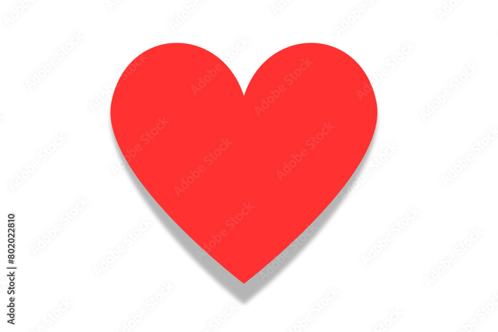 red heart isolated on white background red heart isolated on white background