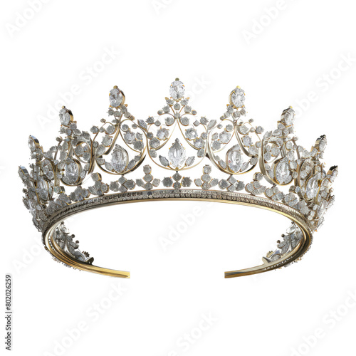 Photo of tiara isolated on transparent background