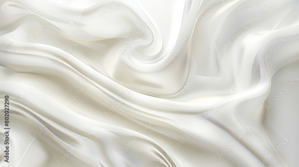 Abstract white background of a soft wave of cloth Abstract white background of a soft wave of cloth