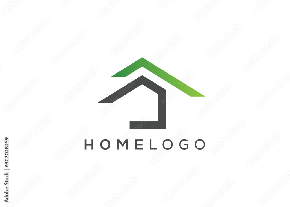 Minimalist Home icon vector logo. Modern Home real estate vector logo Minimalist Home icon vector logo. Modern Home real estate vector logo
