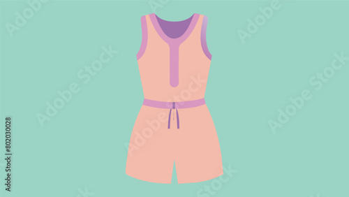 A sleeveless romper in a breathable knit fabric providing both style and comfort during a spa day..