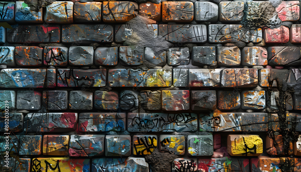 Fototapeta premium High-Resolution Brick Wall Patterns: Crisp and Detailed