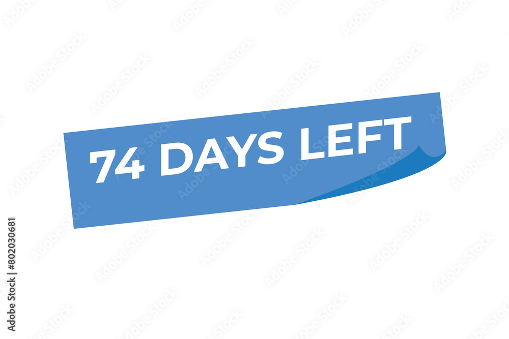 74 days to go countdown template. 74 day Countdown left days banner design. 74 Days left countdown timer
74 days to go countdown template. 74 day Countdown left days banner design. 74 Days left countdown timer