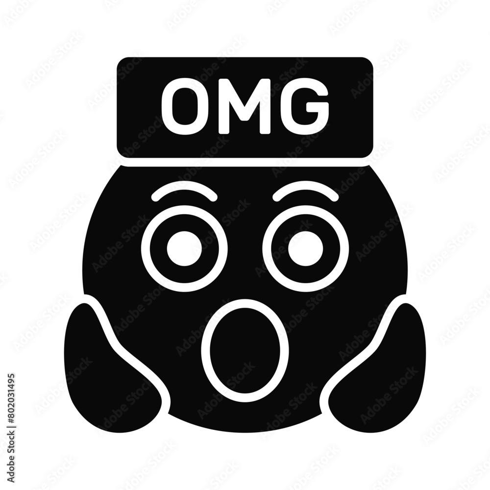 Oh My God expression emoji vector design, editable vector Oh My God expression emoji vector design, editable vector