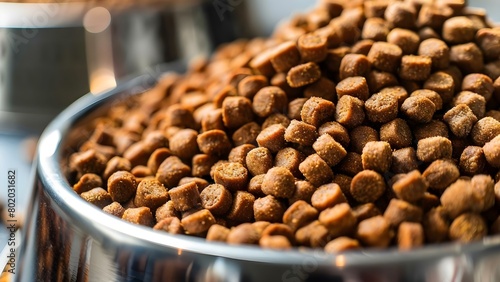 Manufacturing equipment for producing dry pet food pellets in pet food industry . Concept Dry Pet Food Pellets, Manufacturing Equipment, Pet Food Industry, Production Process, Machinery Technology