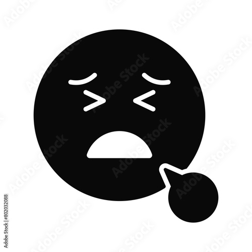 Unique and premium vector of tired emoji, editable icon