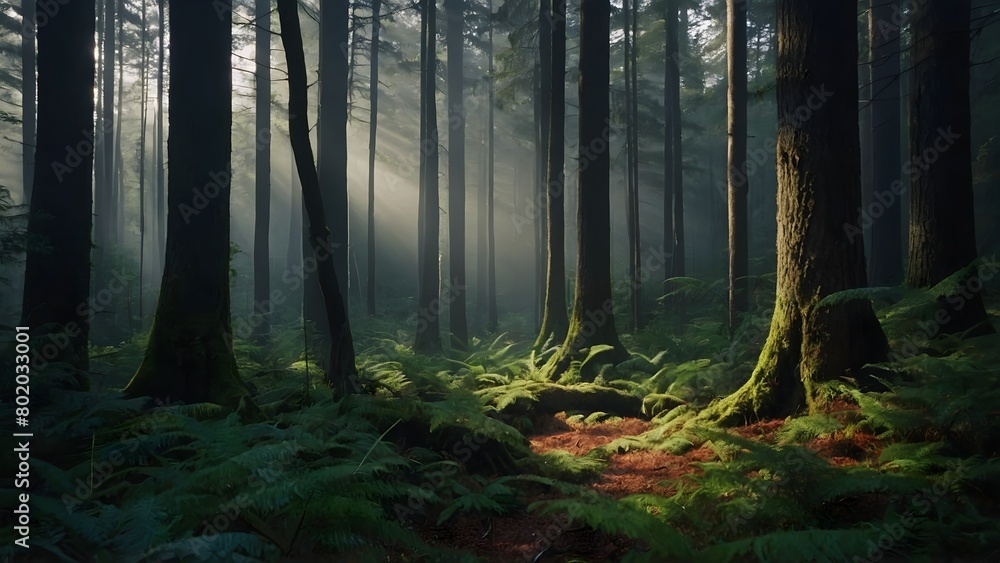 a magical forest where every tree holds a secret,generative AI