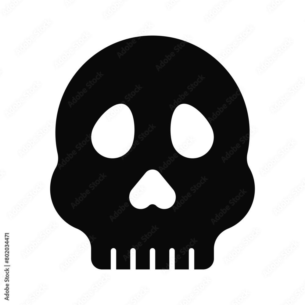 Skull vector design, spooky icon in modern style Skull vector design, spooky icon in modern style
