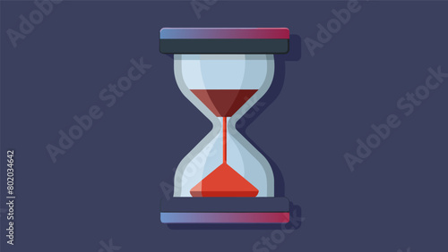 A sleek metal hourglass with a magnet at the bottom designed to stick to the walls of the sauna when flipped upside down to signal the end of the.