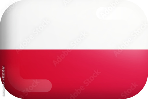 Poland Official National Flag 3D Rounded Glossy Icon Isolated Design Element Free Download Poland Official National Flag 3D Rounded Glossy Icon Isolated Design Element - GFXLoad