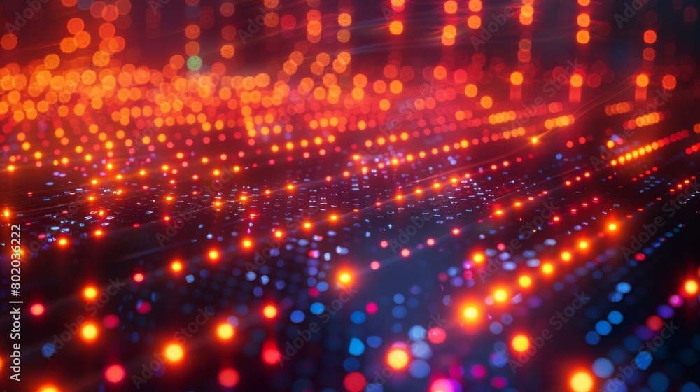 Abstract Background of Binary Code and AI Algorithms. Technology and ...