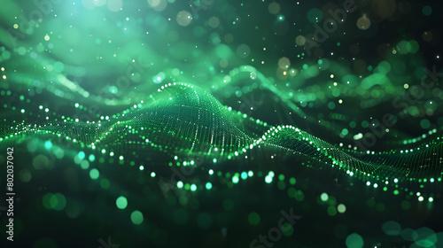 The beautiul green dna background