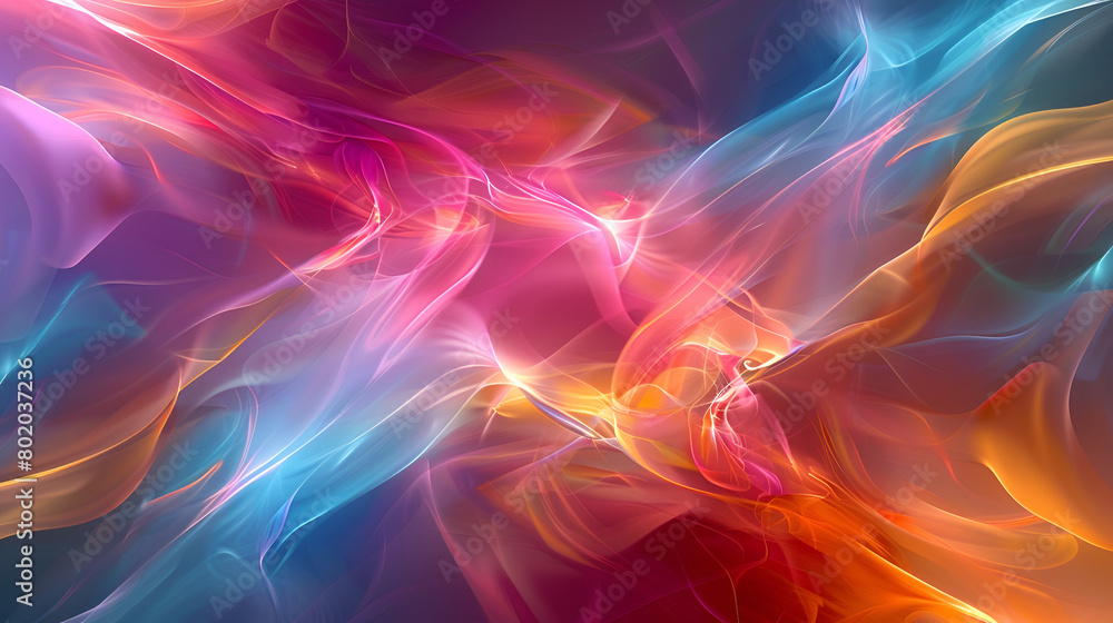 abstract background with glowing lines