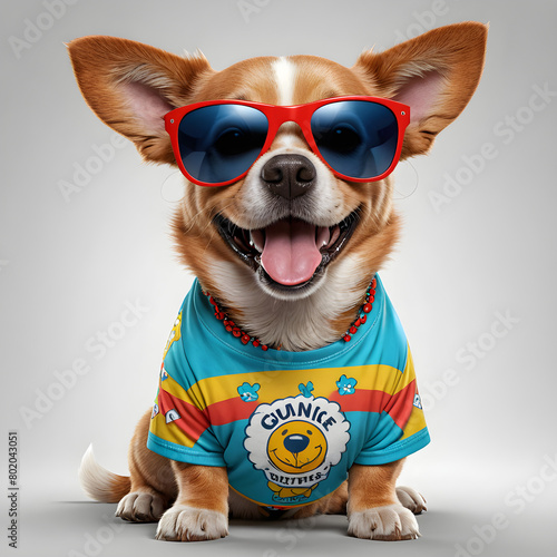 dog with sunglasses © shiv
