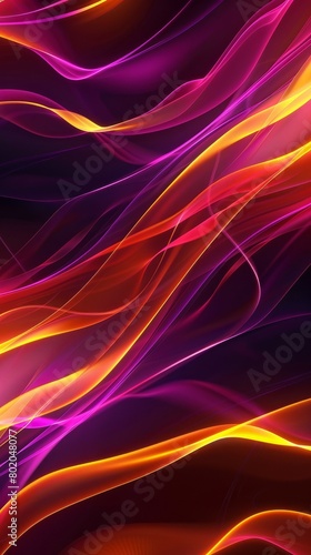 Bright and colorful abstract background featuring a variety of lines in neon shades. Wallpaper.