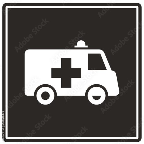 Emergency medical service (EMS) sign