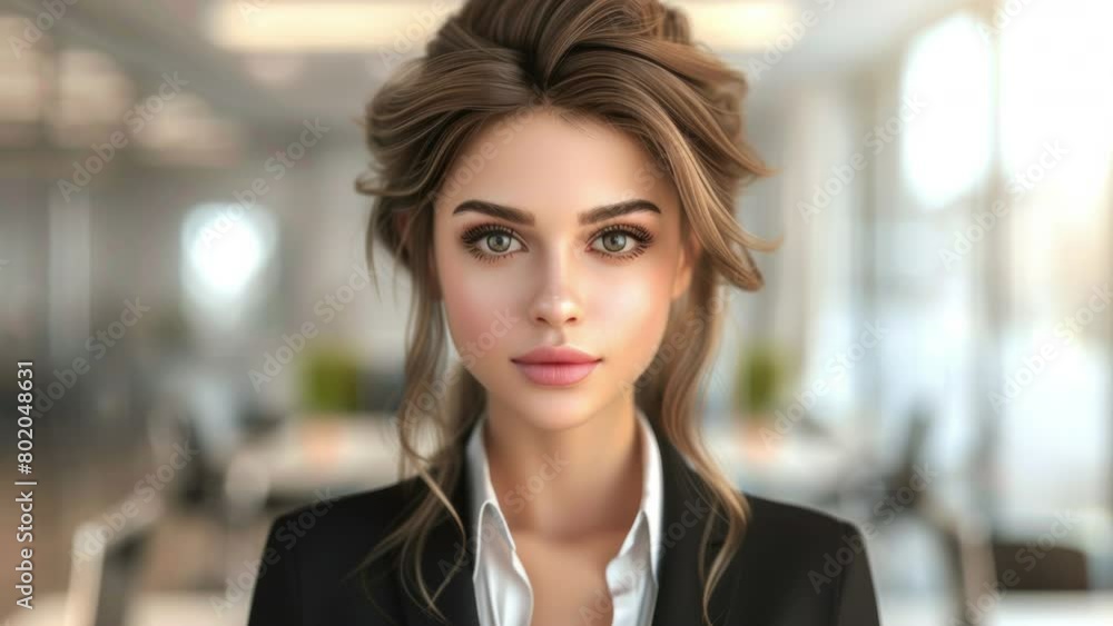 sequence of doll like female business cyborgs made with AI sequence of doll like female business cyborgs made with AI