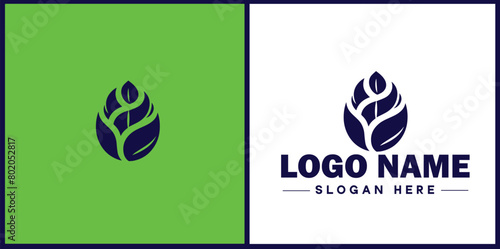 coffee bean icon logo Hot coffee shop Cafe food court store modern flat business vector logo