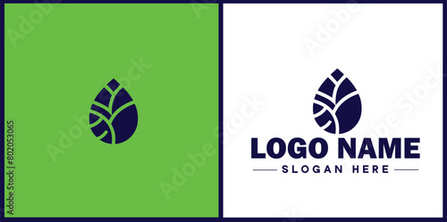 coffee bean icon logo Hot coffee shop Cafe food court store modern flat business vector logo