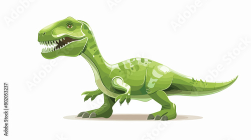Green Dinosaur toy Vector illustration Vectot style 