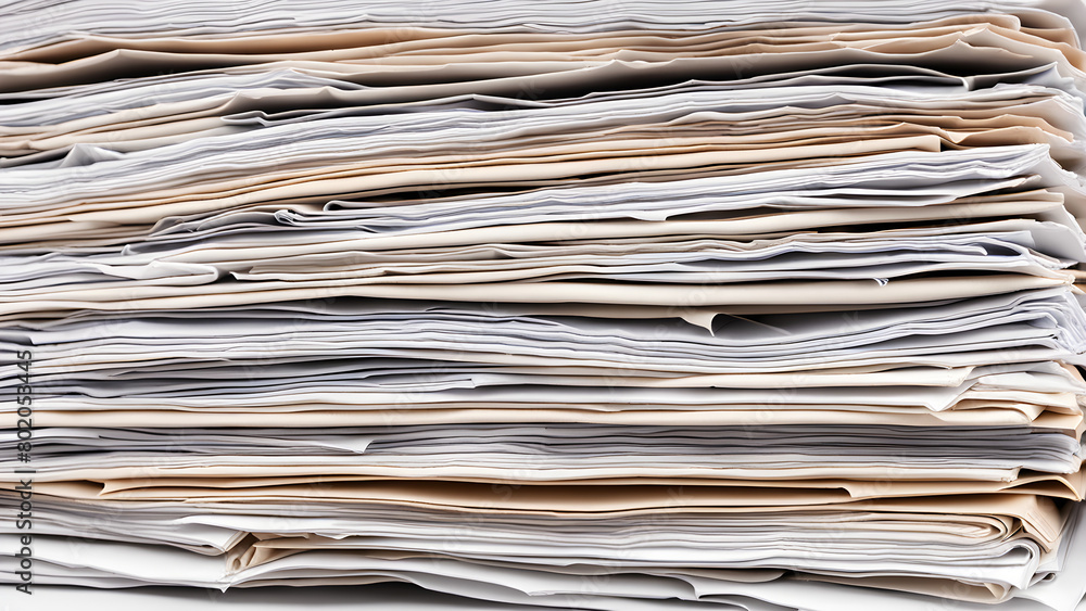 Image of environmental paper pile disappearing Image of environmental paper pile disappearing