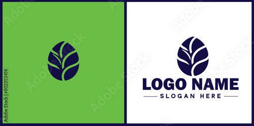 coffee bean icon logo Hot coffee shop Cafe food court store modern flat business vector logo