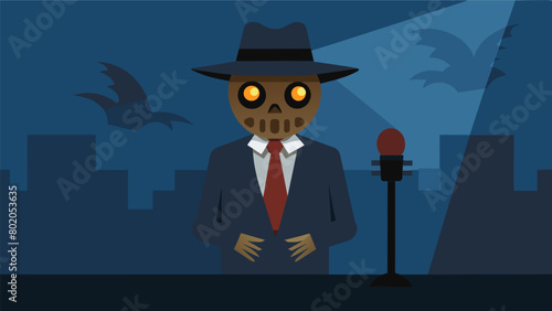 The scarecrow news anchors hollow lifeless eyes seemed to follow every viewer as he reported on a mysterious disappearance warning of a potential.