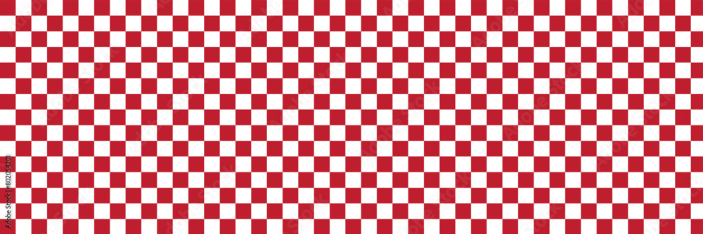 Transparent grid seamless pattern background. Red and white checkboard background. Vector element. Transparent grid seamless pattern background. Red and white checkboard background. Vector element.
