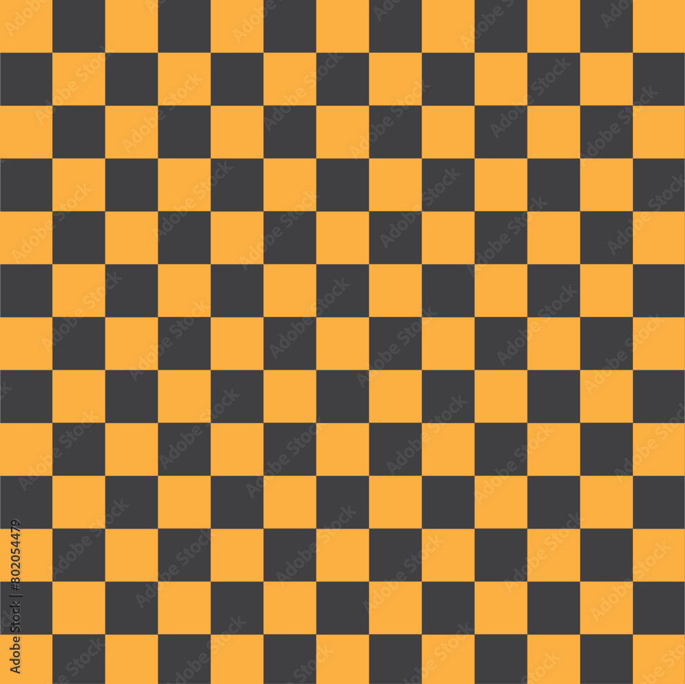 Fototapeta premium Pink and yellow seamless diagonal checkerboard pattern. Aesthetics cute retro groovy checkerboard, vintage aesthetic backgrounds, psychedelic checkerboard texture. 11:11 