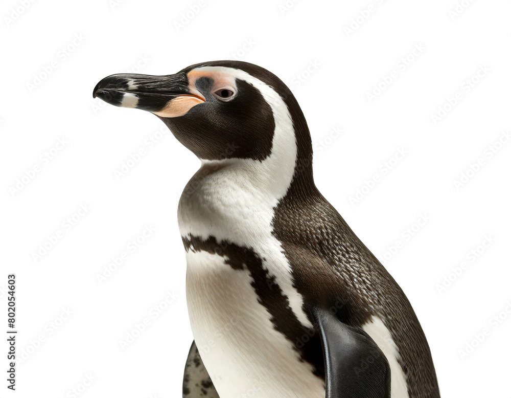 Naklejka premium Brillenpinguin isoliert auf weißen Hintergrund, Freisteller