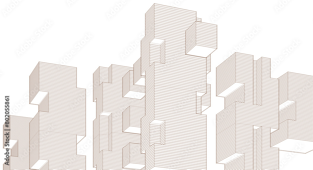 abstract modular architecture 3d rendering abstract modular architecture 3d rendering