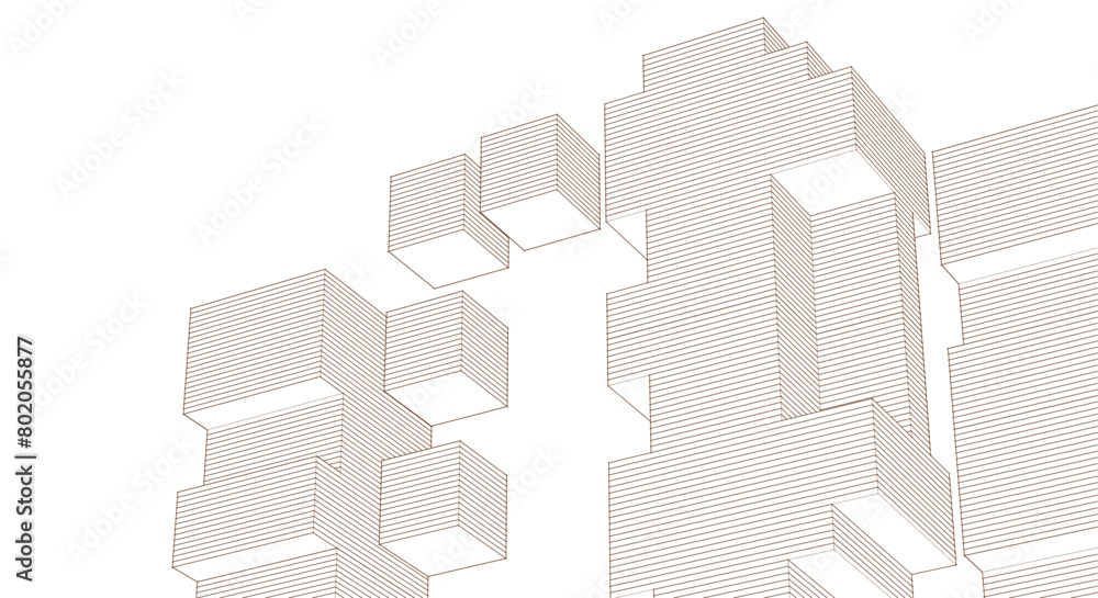 abstract modular architecture 3d rendering abstract modular architecture 3d rendering