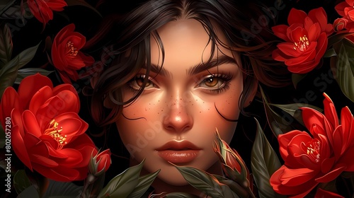 Wallpaper Mural portrait of woman  Torontodigital.ca