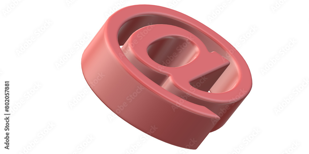 Obraz premium Email symbol on a transparent Background