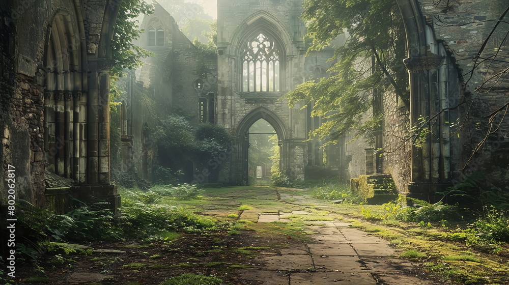 Old abandoned abbey