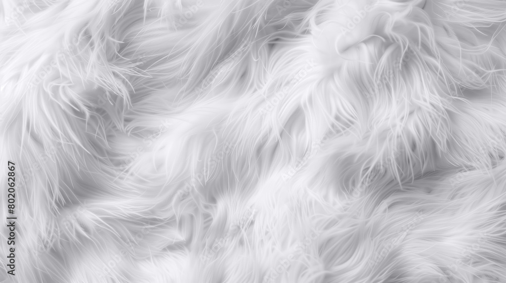 Fluffy white fur texture captured in close-up, highlighting its softness and warmth. A perfect background for nature, winter, or animal-related designs with a natural, cozy feel. Fluffy white fur texture captured in close-up, highlighting its softness and warmth. A perfect background for nature, winter, or animal-related designs with a natural, cozy feel.