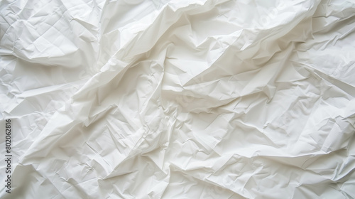 A white background with a lot of paper on it. The paper is crumpled and torn, giving the image a sense of chaos and disorder. Background for text