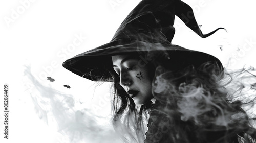 witch isolated on white background - Fictional Person